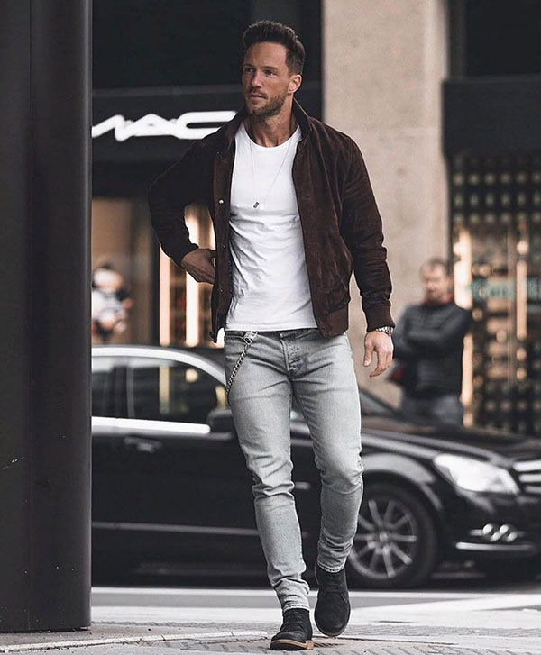 мужские джинсы casual