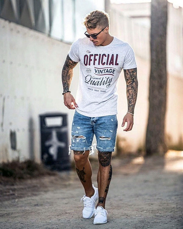 Мужской летний casual образ